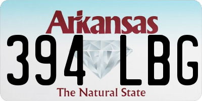 AR license plate 394LBG