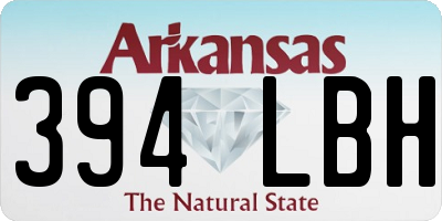 AR license plate 394LBH