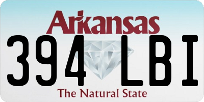 AR license plate 394LBI