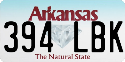 AR license plate 394LBK