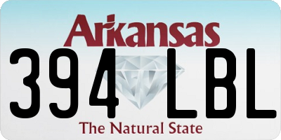 AR license plate 394LBL