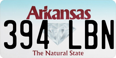 AR license plate 394LBN