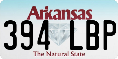 AR license plate 394LBP