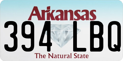 AR license plate 394LBQ