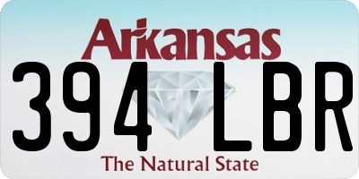 AR license plate 394LBR