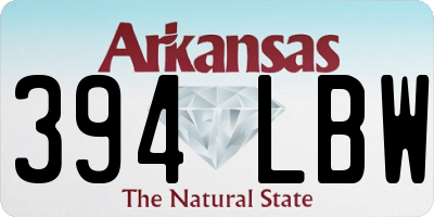 AR license plate 394LBW