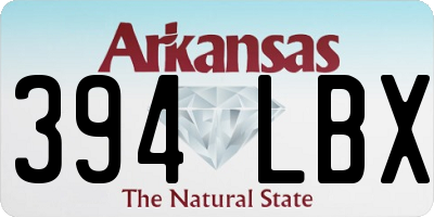 AR license plate 394LBX
