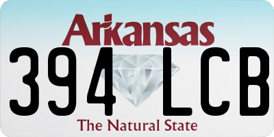 AR license plate 394LCB