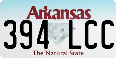 AR license plate 394LCC