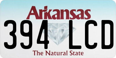 AR license plate 394LCD
