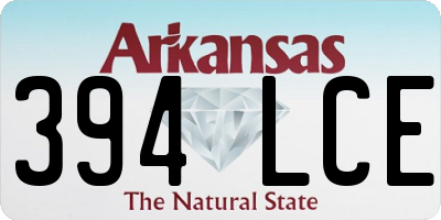AR license plate 394LCE