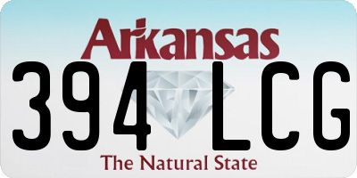 AR license plate 394LCG