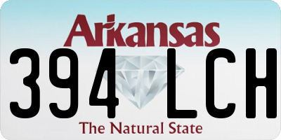 AR license plate 394LCH