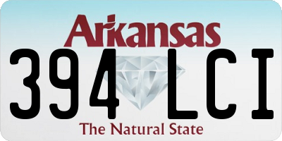 AR license plate 394LCI