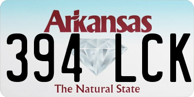 AR license plate 394LCK