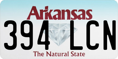 AR license plate 394LCN