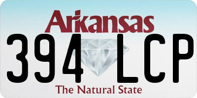 AR license plate 394LCP