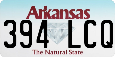 AR license plate 394LCQ