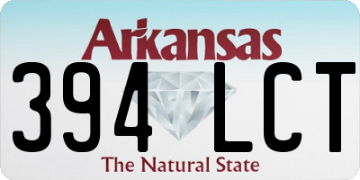 AR license plate 394LCT
