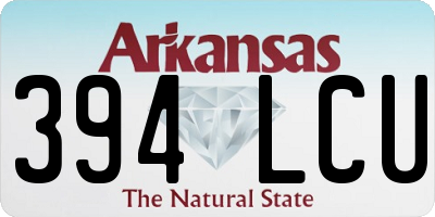 AR license plate 394LCU