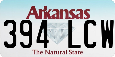 AR license plate 394LCW