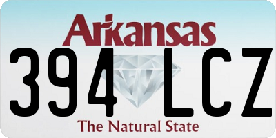 AR license plate 394LCZ