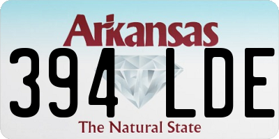 AR license plate 394LDE