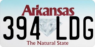 AR license plate 394LDG