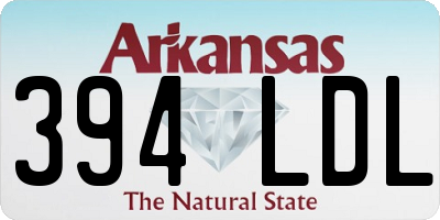 AR license plate 394LDL
