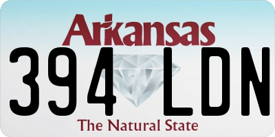 AR license plate 394LDN