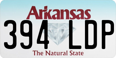 AR license plate 394LDP