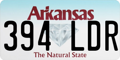 AR license plate 394LDR