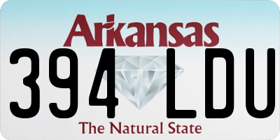 AR license plate 394LDU