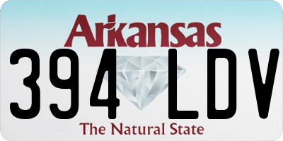 AR license plate 394LDV