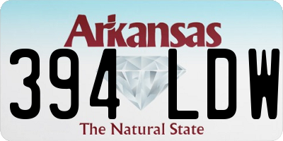 AR license plate 394LDW