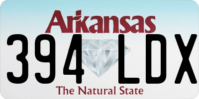 AR license plate 394LDX