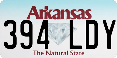 AR license plate 394LDY