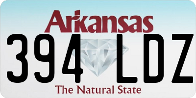 AR license plate 394LDZ