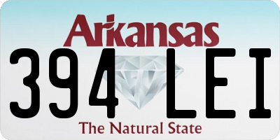 AR license plate 394LEI