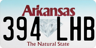 AR license plate 394LHB