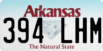 AR license plate 394LHM