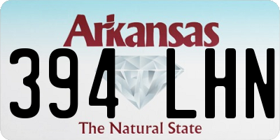 AR license plate 394LHN