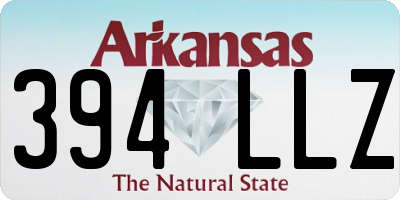 AR license plate 394LLZ
