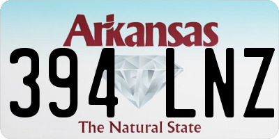 AR license plate 394LNZ