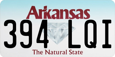 AR license plate 394LQI
