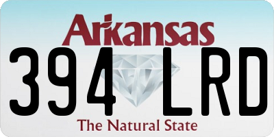 AR license plate 394LRD
