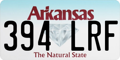 AR license plate 394LRF