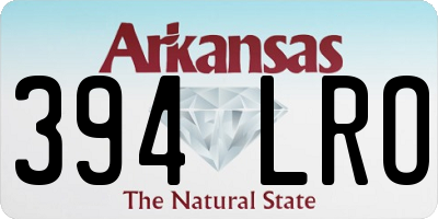 AR license plate 394LRO