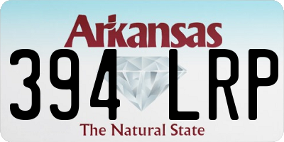 AR license plate 394LRP