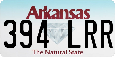 AR license plate 394LRR